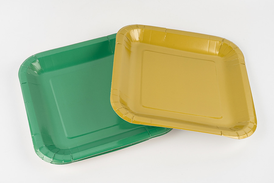 Solid Color Square Paper Plate
