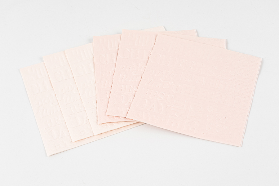 Embossed napkin