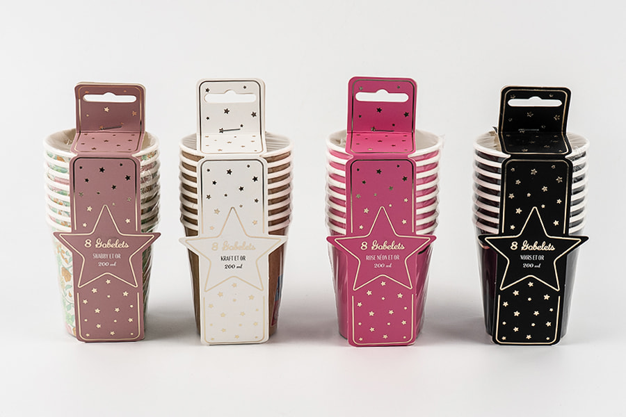 Espesyal na Single-walled Paper Cup Sets