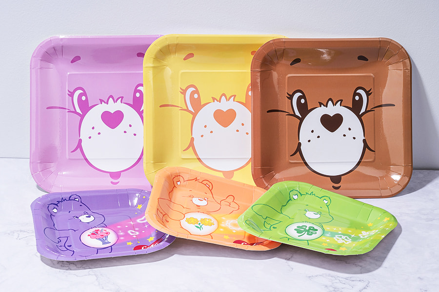 Nako-customize na Cartoon Square Paper Plate